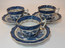 3 Booths Real Old Willow Patt