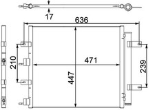 Mahle A/C condenser -