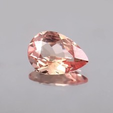 AAA Natural Bicolor Ceylon Padparadscha Sapphire Loose Pear Gemstone Cut 5.10 Ct