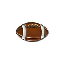 Rugby Ball Metal Enamel Pin