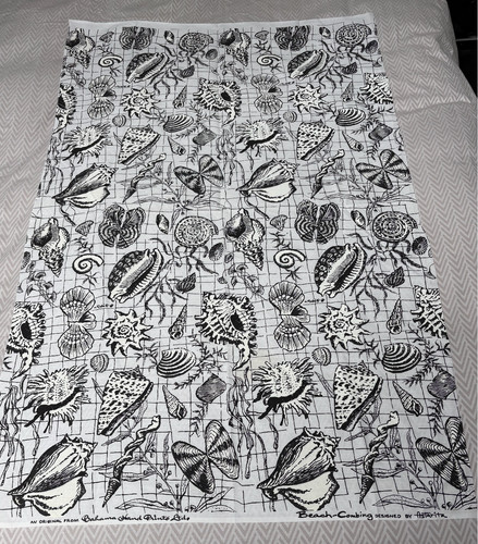 Bahama hand prints cotton - 'bahama,