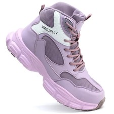 UK Women Ladies Lightweight Safety Shoes Steel Toe Cap Work Trainers Hiking Boot