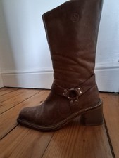  Vintage Cowboy Boots Bronx Tan Leather EU 40 