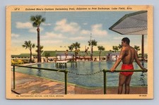Arizona Postcard AVONDALE Enlisted Mens Pool Luke Field 1943 Linen