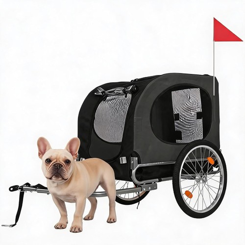Dog bike trailer steel - dog,