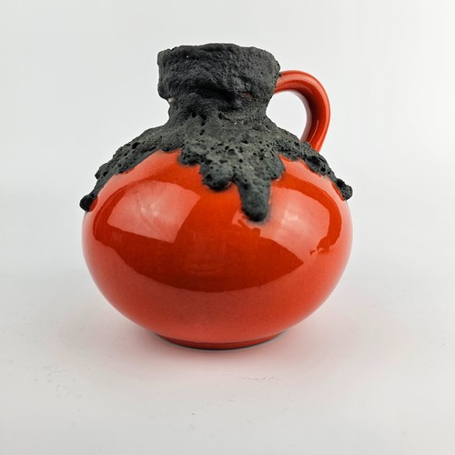 West german fat lava vase - lava,