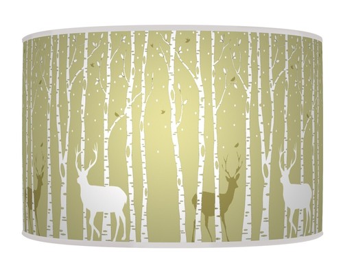 Trees stag deer green handmade - stag,
