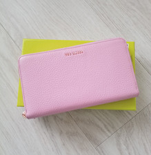 Ted Baker Sheea Zip Around Tassel Detailed Pink Leather Purse With Box BNWOT