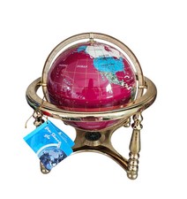 RED/MAROON GOLD 4 LEGGED BRASS