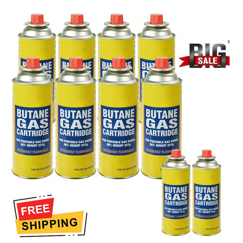Butane gas bottles - 12, x
