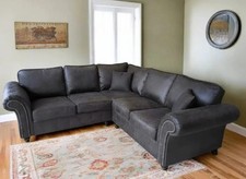 Oakland 2C2 Corner Sofa Black