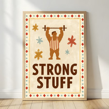Strong Man Circus Poster