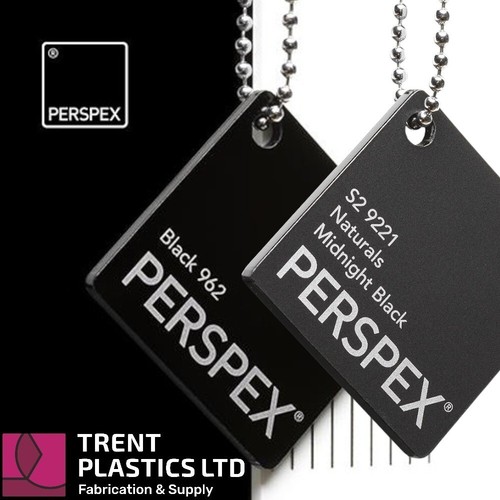 Black acrylic perspex - black,