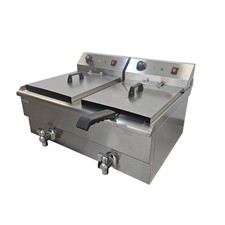 Double Tank 19L Fryer Table