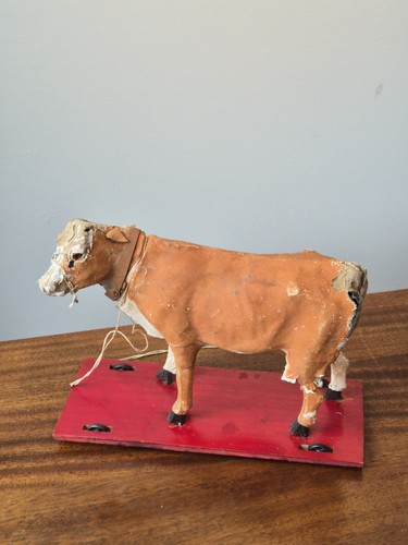 Circa 1890 1910 leather cow - 1890,