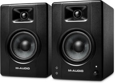 M-AUDIO BX4 Pair 4.5" Studio Monitors, HD PC Speakers for Recording and Multimed