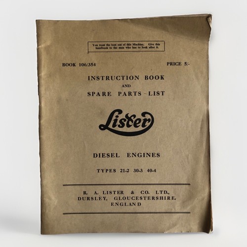 Lister spare parts list - lister,