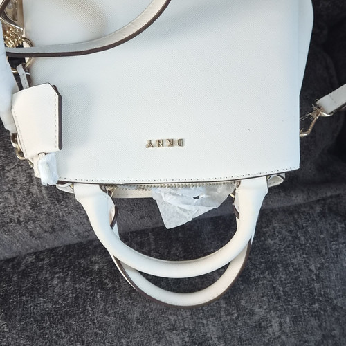 Dkny white saffiano faux - dkny,
