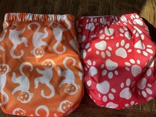 2x Tots Bots All in One Easy fit Nappies Suitable All Ages