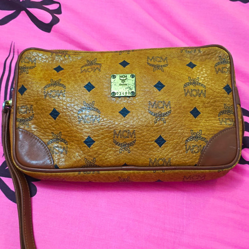 Mcm brown monogram - mcm, coated