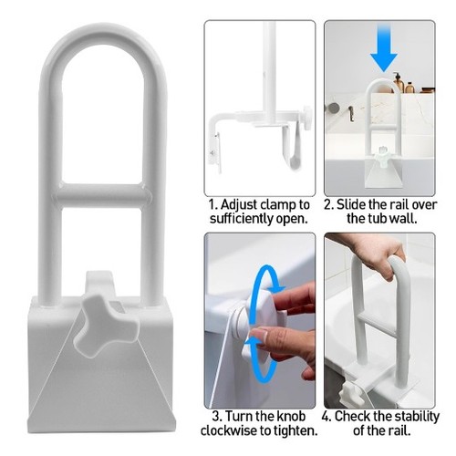 Bathroom bath grab bar support - bathroom,