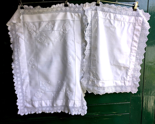 Vtg white linen - 2,