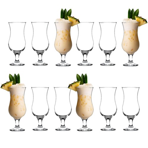 12x pina colada glasses - pina,