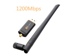 Wireless WiFi USB 3.0 Adapter AC 1200Mbps Dual Band 2.4/5Ghz Aerial 802.11 PPP