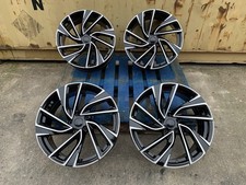 19" Adelaide black pol alloy wheels fit audi vw seat skoda golf caddy van NEW