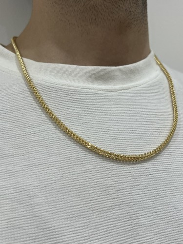 9ct yellow gold men franco - 9ct, men’s