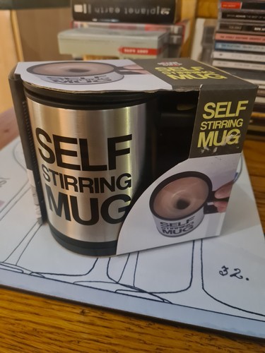Electric self stirring mug - self-stirring,