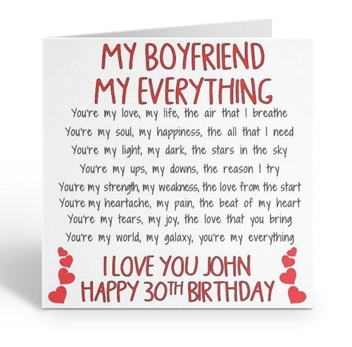 Birthday card for boyfriend - birthday,