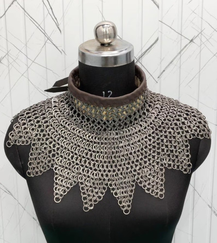 Chainmail collar flat - chainmail,