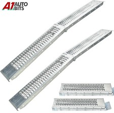 2X Steel Foldable Loading Ramps Heavy Duty For Motorbike Quad Van 400kg 1.8M