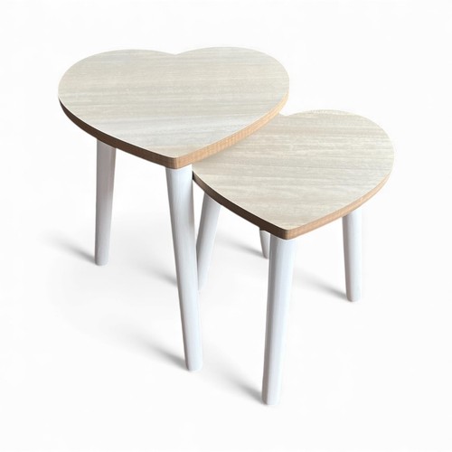 Set wooden heart - 2,