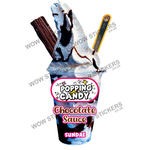 New ice cream van sticker - cream,