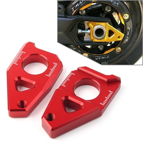 Red rear wheel axle - rear,
