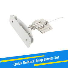 Boat Stainless Steel Insta-Lock Quick Davit Set With Handle Pad Replacement Set