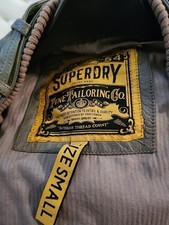 Superdry Leather Jkt Small