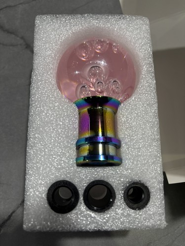 Pink crystal bubble acrylic - pink,
