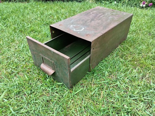 Vintage metal drawer - vintage, cabinet