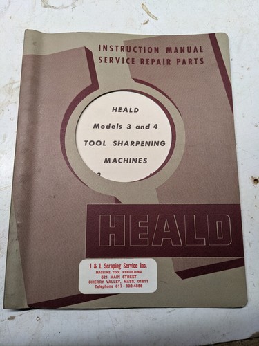 Heald operator service manual - heald,