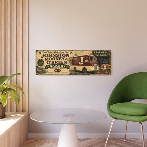 Vintage bakery delivery van - bakery,