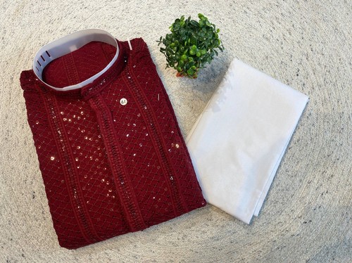 Men kurta set pakistani - kurta,