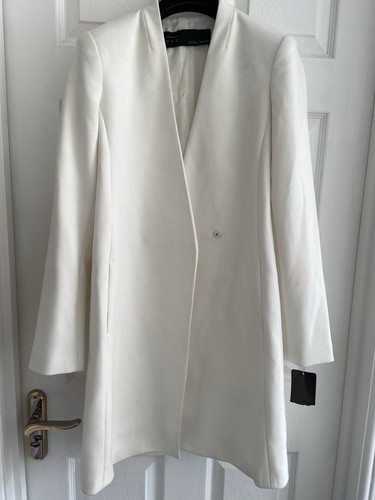 Bnwt zara white coat size - coat,