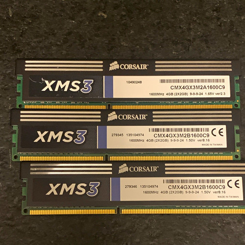 Corsair xms3 12gb - corsair, (3x4gb)