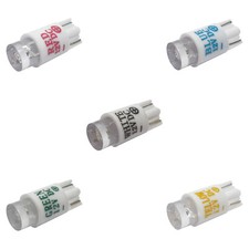 12V 10mm T10 Wedge Base LED Bulb for Arcade Buttons Red Blue White Green Yellow