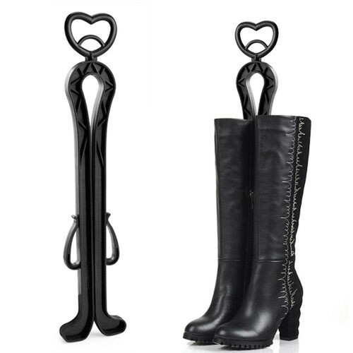 Hard plastic black boots shoes - hard,