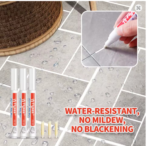 White 3pcs grout pen - grout,