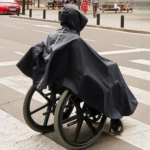 Wheelchair waterproof poncho - waterproof,